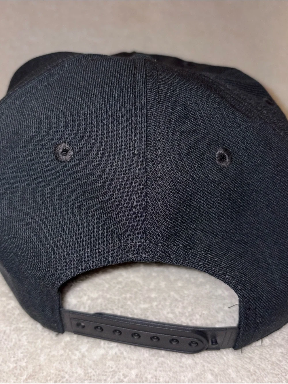 Nike Air Jordan Pro Cap Unstructured Flat Bill Hat Triple Black Size M/L NWOT